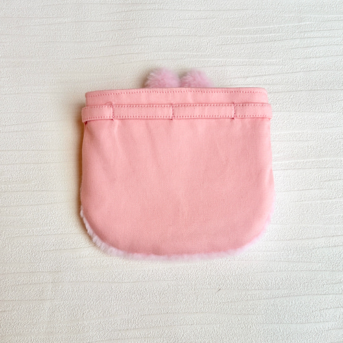 うさぎのふわふわ移動ポケット(ふたなし) その他入園グッズ megumi