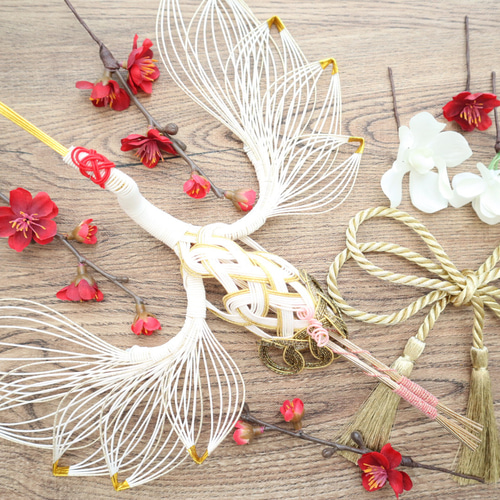 髪飾り 鶴 梅 菊 水引 赤 白 紅白 結婚式 ウェディング 和装婚 和婚 白