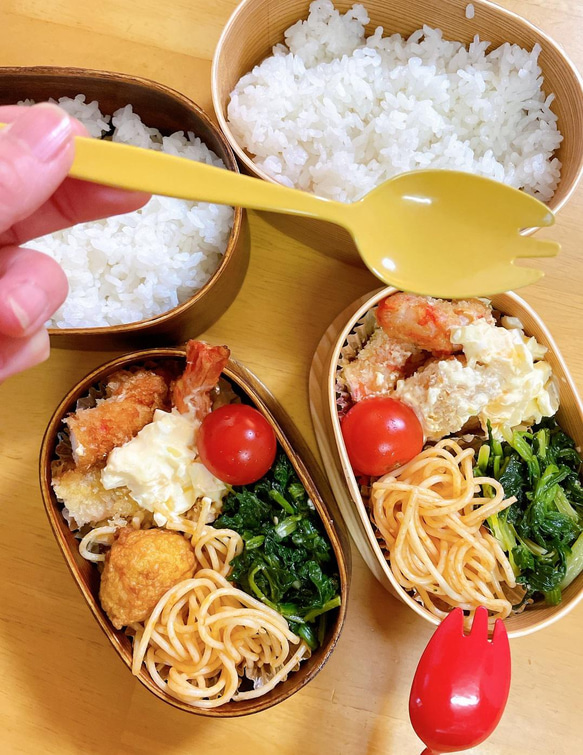 ＼送料無料クリックポスト対応／ いろさじ 先割れ 給食 スプーン ステンレス製 かわいい 弁当 国産 被らない ギフト 6枚目の画像