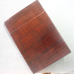黒柿】木製名刺入れ 珍しい貴重な孔雀杢【即日発送】 名刺入れ・カード