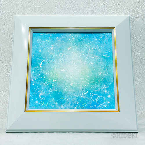 抽象画『うれしい！』HIDEKIのヒーリングアート 絵画 HIDEKI