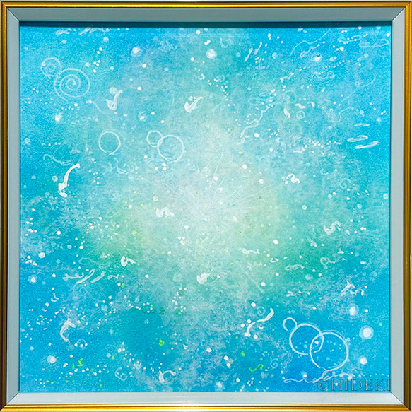 抽象画、現代アート、インテリア、ヒーリングアート、原画、油絵 抽象画『うれしい！』HIDEKIのヒーリングアート 絵画 HIDEKI