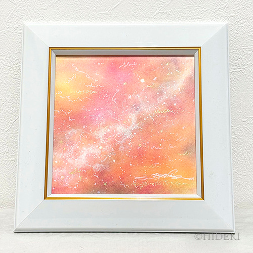 抽象画『ながれ』パステルアート原画 HIDEKIのヒーリングアート 絵画