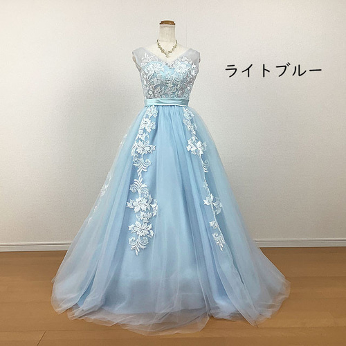 カラードレス ウェディングドレス 紫 紺 緑 ピンク 演奏会 発表