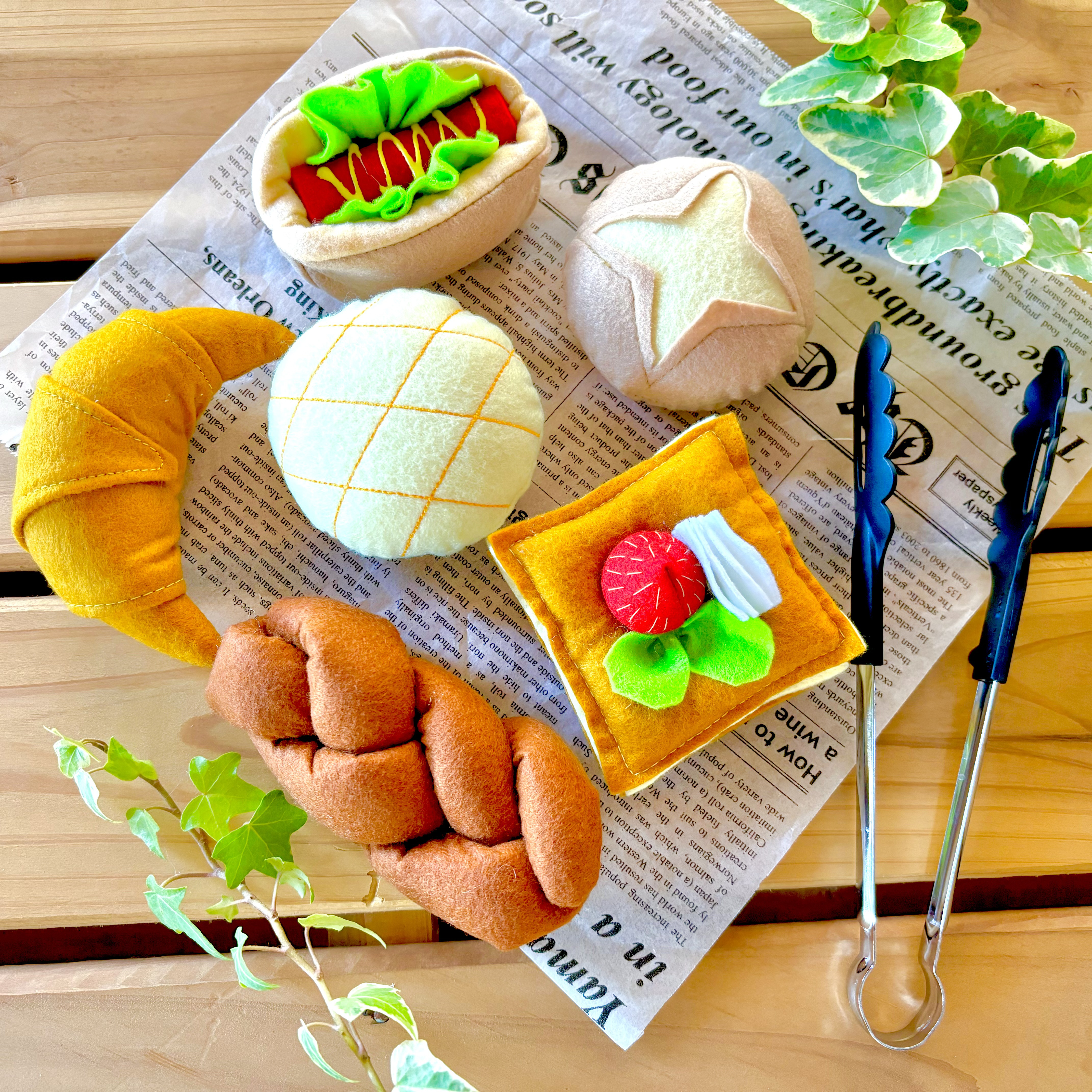フェルト　おままごと　パンセット他　ハンドメイド フェルトおままごと♡パンセット - メルカリ