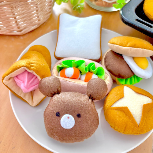 ほーむず様☆専用 フエルトおままごと おままごと☆フェルトのおかわりパン② おもちゃ・人形 Banana house12