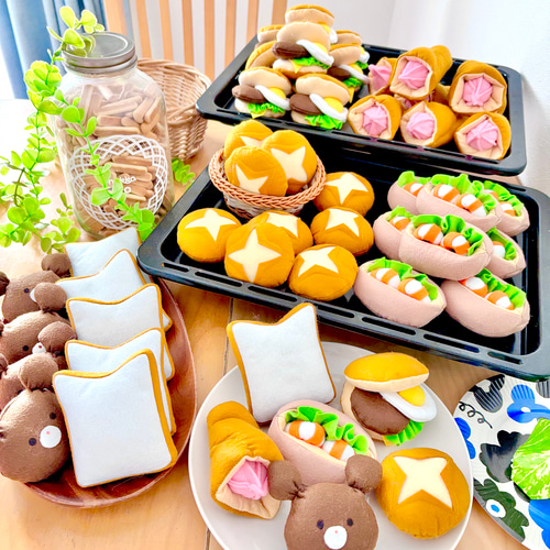 おままごと☆フェルトのおかわりパン② おもちゃ・人形 banana house