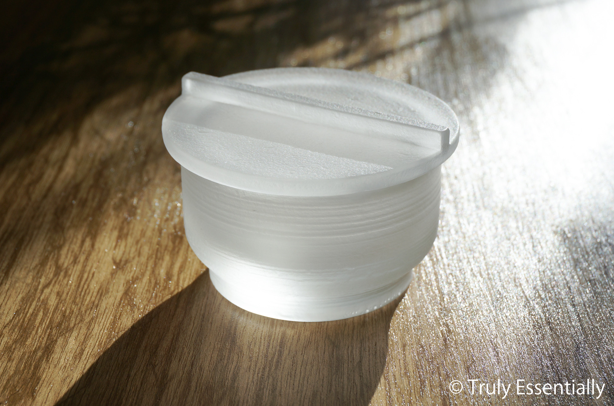 無色のガラス -「 The Vessel of Light - 月明かりのうつわ 」● 高さ約5cm●蓋付き