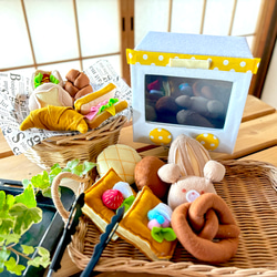 ④フェルトままごと　こんがりパン屋さん　オーダーページ ④フェルトままごと こんがりパン屋さん オーダーページ かぼちゃ茶