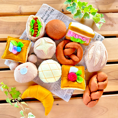 おままごと☆フェルトのオーブンレンジで大盛りパン屋さん おもちゃ