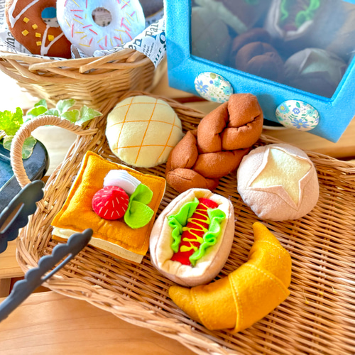 おままごと☆フェルトのオーブンレンジでパン屋さん おもちゃ・人形