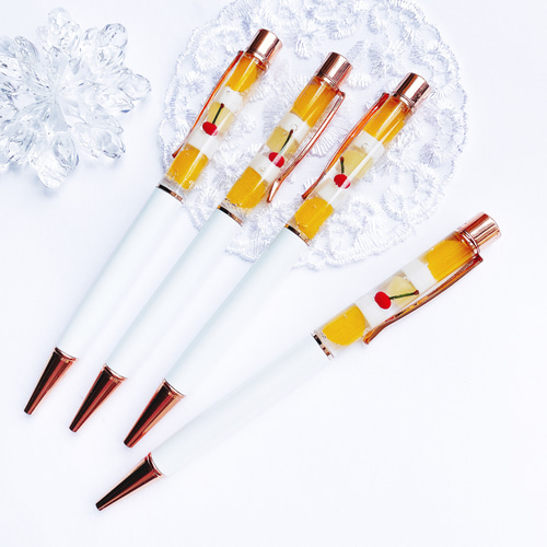 杏仁豆腐のボールペン フェイクスイーツ スイーツデコ ペン・筆記用具