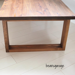 しっかりした厚み天板 無垢ローテーブル 天然木 90×50 カフェテーブル リビングテーブル コーヒーテーブル 7枚目の画像