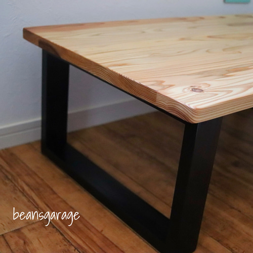 無垢ローテーブル 90×60cm カスタム可能 国産杉 天然木 ワークデスク