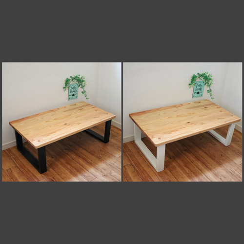 無垢ローテーブル 90×60cm カスタム可能 国産杉 天然木 ワークデスク