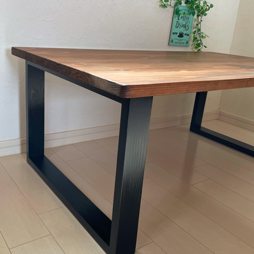 無垢ローテーブル 90×60cm カスタム可能 国産杉 天然木 ワークデスク