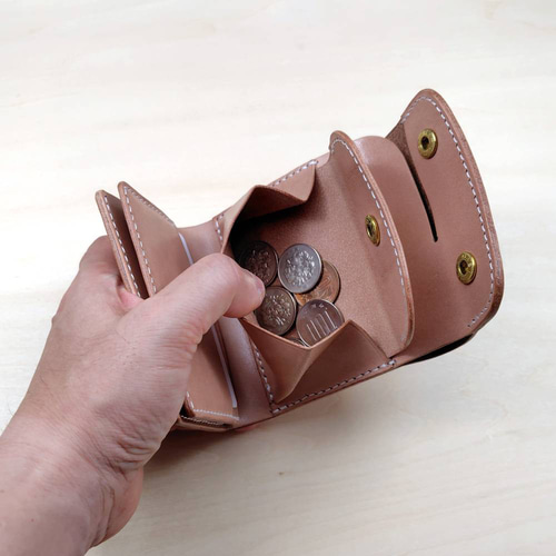 専用ご依頼品　ミドルウォレット？ミニウォレット？財布　ヌメ革 楽天市場】【ヌメ革 財布 ミドル ウォレット ケネディー 1/2＄銀貨