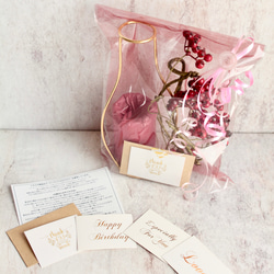 【ピンクグラデーションピオニーとグリーンベリー】｜アーティフィシャルフラワー 花瓶アレンジ| 春｜ギフト・インテリア雑貨 16枚目の画像