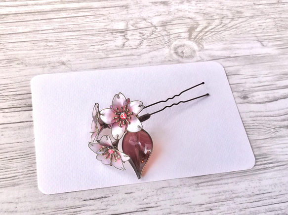 Cherry Blossom mini hair ornament 第8張的照片