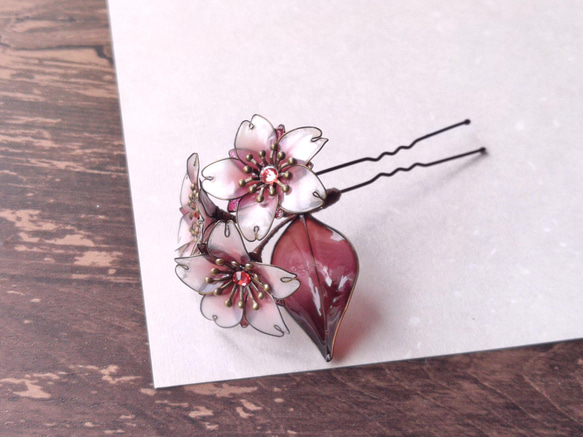 Cherry Blossom mini hair ornament 第5張的照片