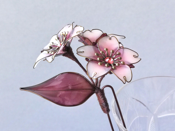 Cherry Blossom mini hair ornament 第2張的照片