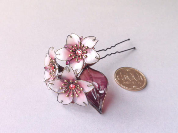 Cherry Blossom mini hair ornament 第6張的照片