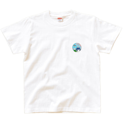 半袖 Tシャツ 『日本とUFO』 メンズ レディース ワンポイント 桜 富士山 3枚目の画像