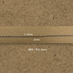 【訂單銷售/30M】鏈條寬度（外徑）1.2mm 線徑0.3mm 紅豆（橢圓形）手術不銹鋼鏈條SUS304 第1張的照片