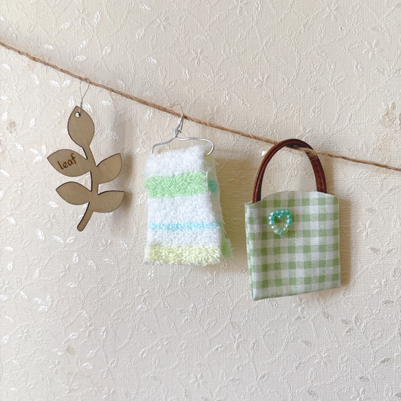 ナチュラルグリーンの小さなガーランド 2枚目の画像