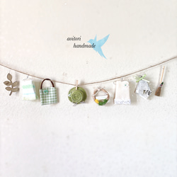 ナチュラルグリーンの小さなガーランド 1枚目の画像