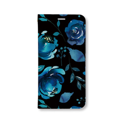 Blue Flower　手帳型ケース　スマホケース　iPhoneケース 10枚目の画像