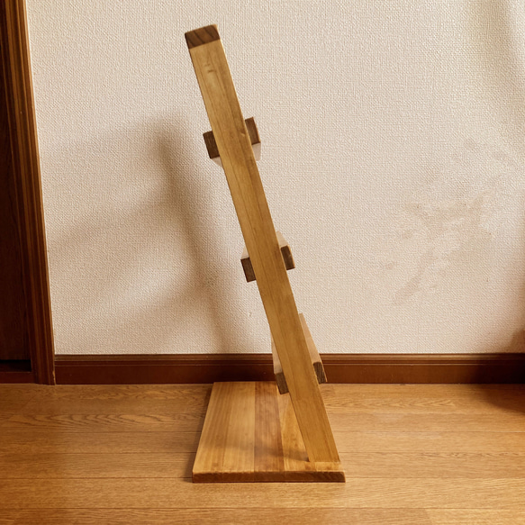 『ku-ku　01』スリッパラック　スリッパスタンド　スリッパ収納　スリッパ　木製 4枚目の画像