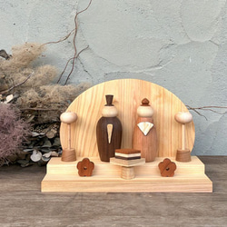 予約販売】木製 雛人形 2026｜お雛様 ひな祭り ひなまつり 木のお雛様