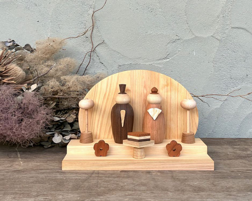 予約販売】木製 雛人形 2026｜お雛様 ひな祭り ひなまつり 木のお雛様