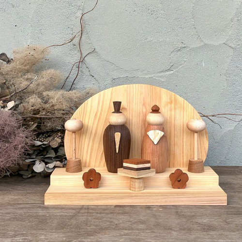 予約販売】木製 雛人形 2026｜お雛様 ひな祭り ひなまつり 木のお雛様