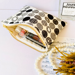 ☆北欧風☆ドット柄☆フラットポーチ☆化粧品入れ☆小物入れ☆ 14枚目の画像