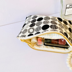 ☆北欧風☆ドット柄☆フラットポーチ☆化粧品入れ☆小物入れ☆ 13枚目の画像