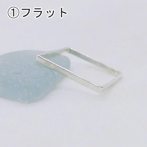 目デザイン 四角形リング 四角型 ◇スクエア変形シルバーリング3697A 指輪・リング Ringo 通販