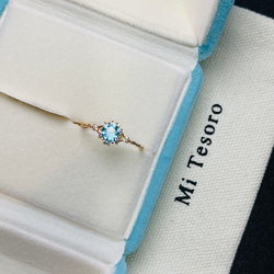 Mi Tesoro シルバー925 トパーズ指輪/藍色遊境-藍色拓帕石戒指 第1張的照片