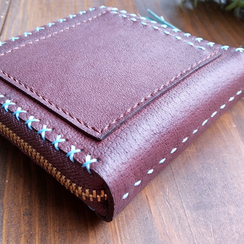 真四角のお財布 チョコミント 二つ折り財布 ますみ 通販 8421598