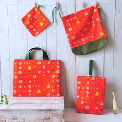 ○入園入学グッズ手作りキット4点セット －てんとうむしやあおむしの