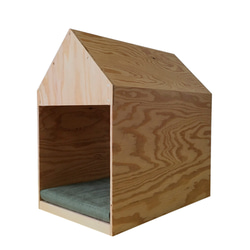 インテリアになる犬小屋　ドッグハウス　ペットハウス　木製　ナチュラル　室内用　 1枚目の画像