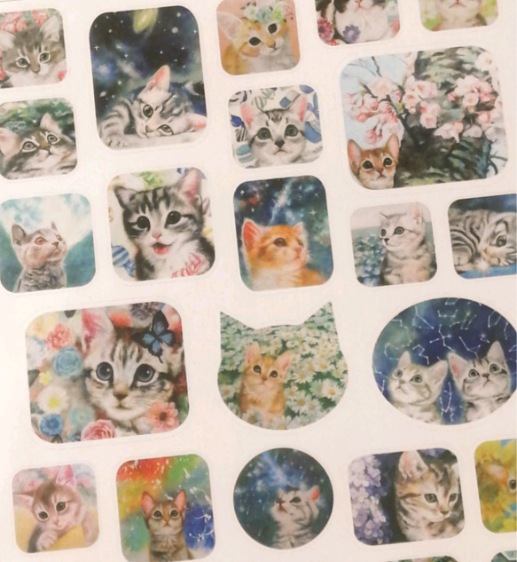 再再再…販☆猫の絵いろいろ☆シールシート30種類 1枚目の画像