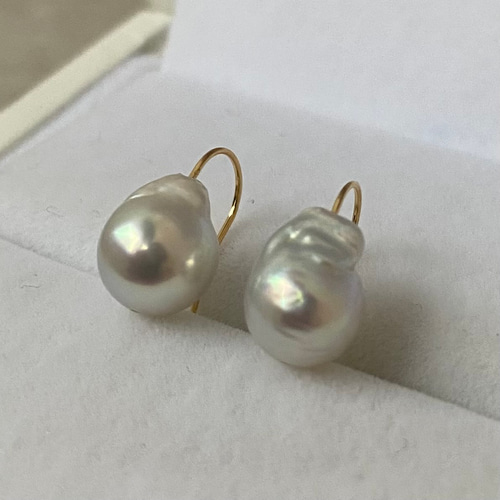 K18YGアコヤパール直結ピアス K18YGアコヤパール直結ピアス K18YG 厳選あこや本真珠7.0-8.0mm直結