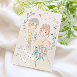 YURU YURU WEDDING ♡̆̈ ウェディング ♡ 似顔絵ウェルカムボード　結婚祝い　結婚記念日 8枚目の画像