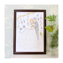 YURU YURU WEDDING ♡̆̈ ウェディング ♡ 似顔絵ウェルカムボード　結婚祝い　結婚記念日 5枚目の画像