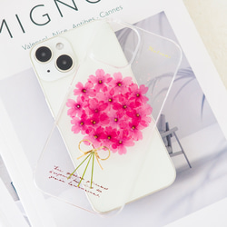5❁⃘*.全機種対応 押し花ケース オーダー ほぼ全機種対応 押し花 スマホケース No.610】ハンドメイドの押し花