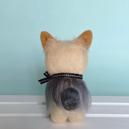 ヨークシャテリアの羊毛フェルト 犬 羊毛フェルト chai♡hima 通販