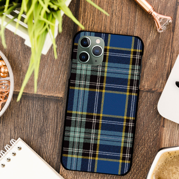 日常 に溶け込む 上質 な チェック柄 タータン チェック スマホケース 樹脂  スマホカバー けいたいカバー グーグル 2枚目の画像