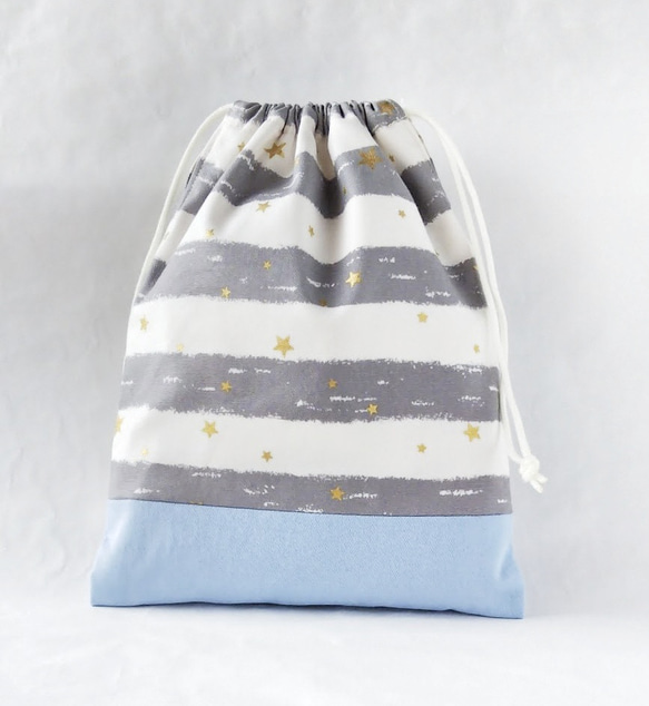 オーダー品】巾着袋体操服袋お着替え袋星スターストライプ